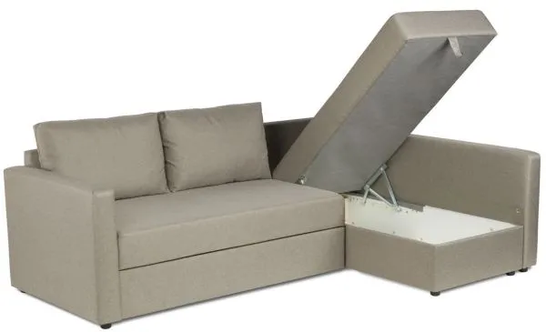 Диван трехместный с угловой секцией Вало ДП Malmo 16 (beige-grey) LA