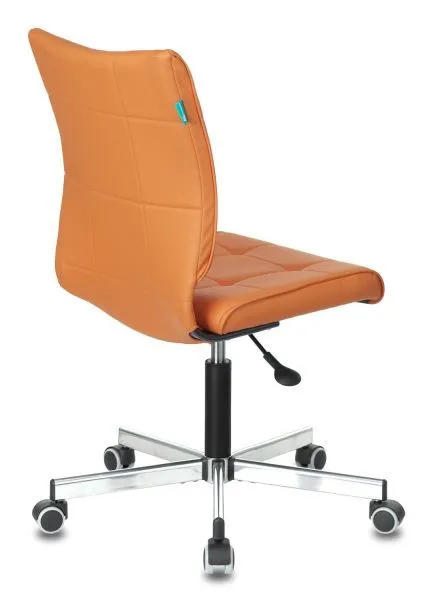 Кресло Бюрократ CH-330M оранжевый Orion-20 экокожа крестов. металл хром Кресло Бюрократ CH-330M оранжевый Orion-20 экокожа крестов. металл хром