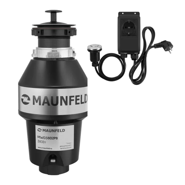 Измельчитель пищевых отходов с пневмокнопкой MAUNFELD MWD3802PB Измельчитель пищевых отходов с пневмокнопкой MAUNFELD MWD3802PB