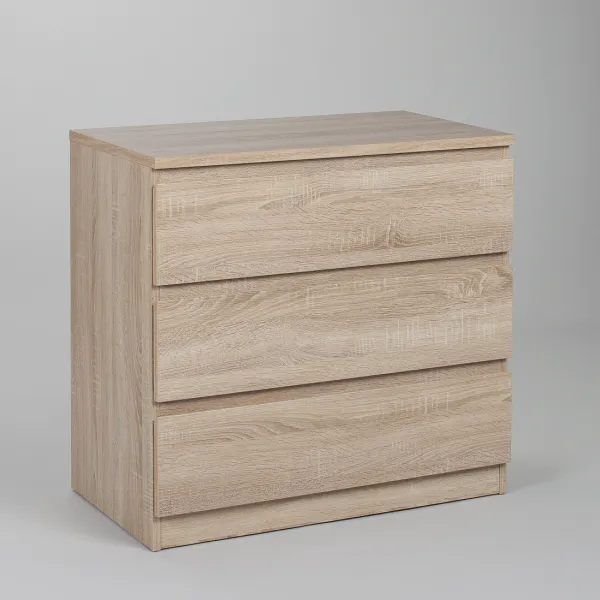 2.05.02.040.3 МАЛЬТА комод 3 ящика 80х76 сонома RU 2.05.02.040.3 МАЛЬТА комод 3 ящика 80х76 сонома RU