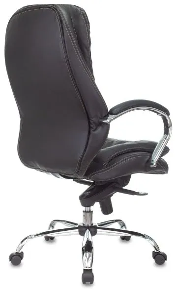 Кресло руководителя Бюрократ T-9950 черный экокожа крестов. металл хром Кресло руководителя Бюрократ T-9950 черный экокожа крестов. металл хром