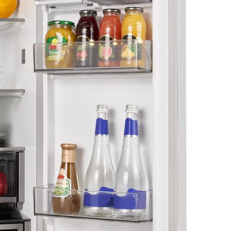 Холодильник с инвертором KITFit Pro MAUNFELD MFF190NFDSB01 Total NoFrost инвертор Черная нержавеющая сталь