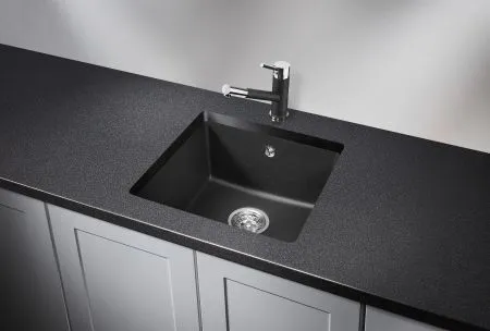4451, ЧЁРНЫЙ, кухонная мойка, кварц