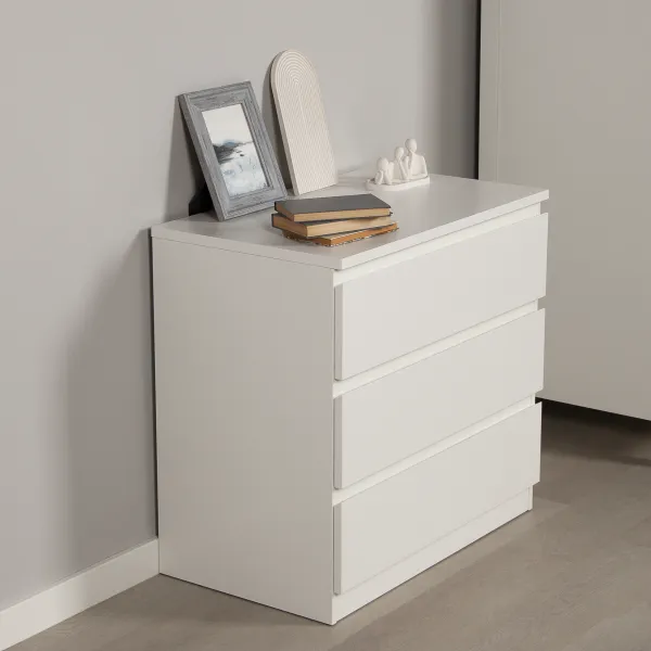 2.05.02.040.1 МАЛЬТА комод 3 ящика 80х76 белый RU 2.05.02.040.1 МАЛЬТА комод 3 ящика 80х76 белый RU