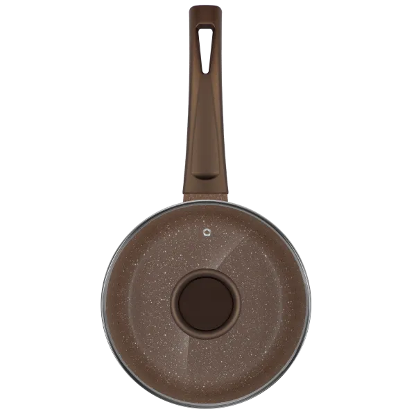 Ковш MAUNFELD CARMEL MF18CRM01SP из литого алюминия со стеклянной крышкой, 18 см, 1,6 л Коричневый Ковш MAUNFELD CARMEL MF18CRM01SP из литого алюминия со стеклянной крышкой, 18 см, 1,6 л Коричневый