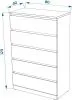 S00951 Варма 5 комод 80х123х40, белый