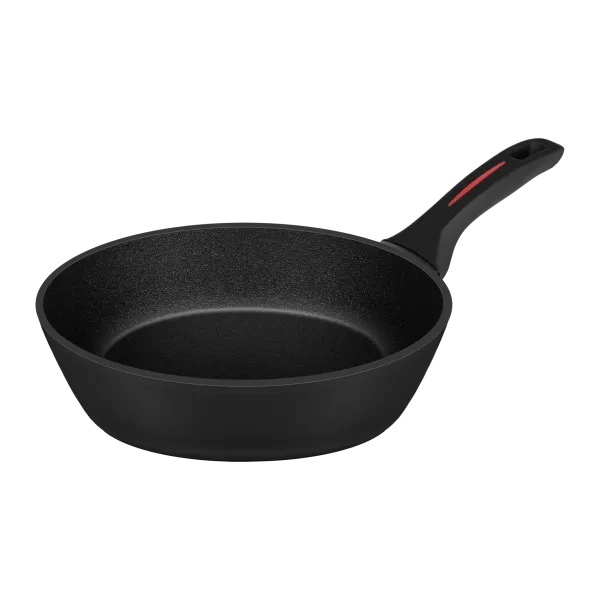 Сковорода глубокая FILIGRANA CARITA FG24CRT01DP из кованого алюминия, 24 см Черный