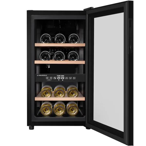 Винный шкаф MAUNFELD MFWC-50D16 Черный Винный шкаф MAUNFELD MFWC-50D16 Черный