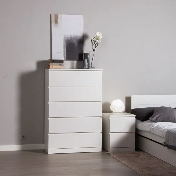 S00951 Варма 5 комод 80х123х40, белый