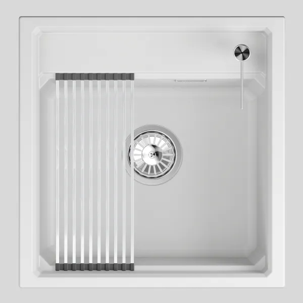 KS-5002i, АРКТИК (БЕЛЫЙ)  кухонная мойка, кварц KS-5002i, АРКТИК (БЕЛЫЙ)  кухонная мойка, кварц