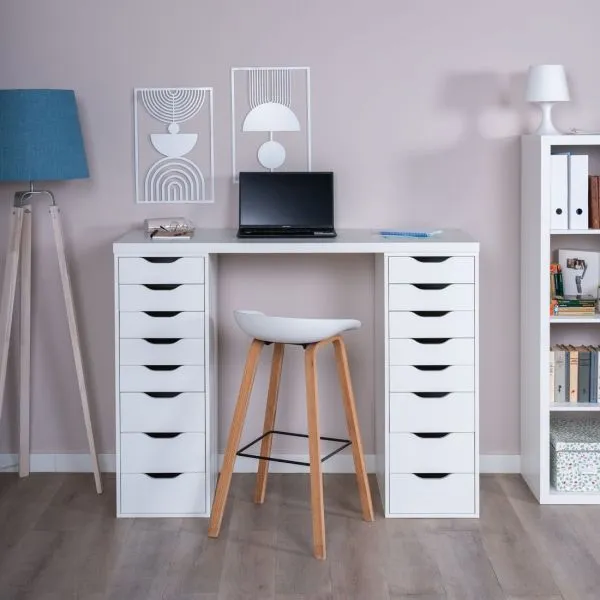 S00487 Ингар 2/88 стол письменный 140x106x55, белый