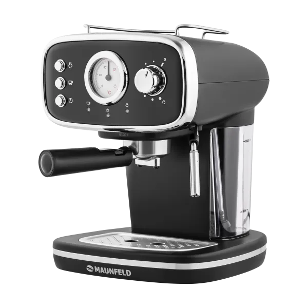 Кофемашина рожкового типа MAUNFELD MF-736BK Черный Кофемашина рожкового типа MAUNFELD MF-736BK Черный