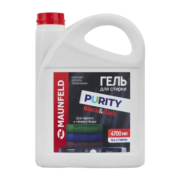 Гель для стирки Maunfeld Purity Black&Dark 4700мл MWL4700PB Белый Гель для стирки Maunfeld Purity Black&Dark 4700мл MWL4700PB Белый