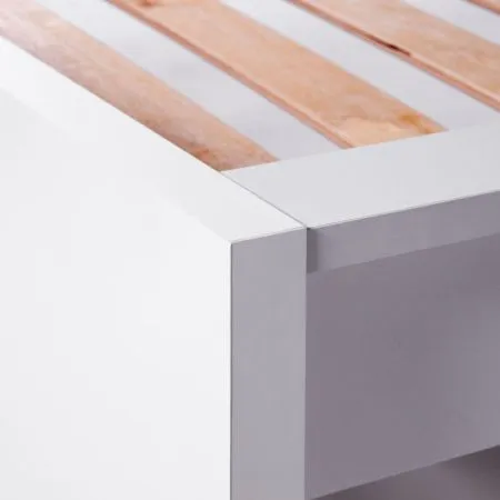 S01033 Варма Сэнг 90 кровать, 106х208х100/38, белый