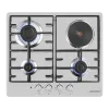 Комбинированная варочная панель MAUNFELD EEHS.64.3CS/KG Нержавеющая сталь Комбинированная варочная панель MAUNFELD EEHS.64.3CS/KG Нержавеющая сталь