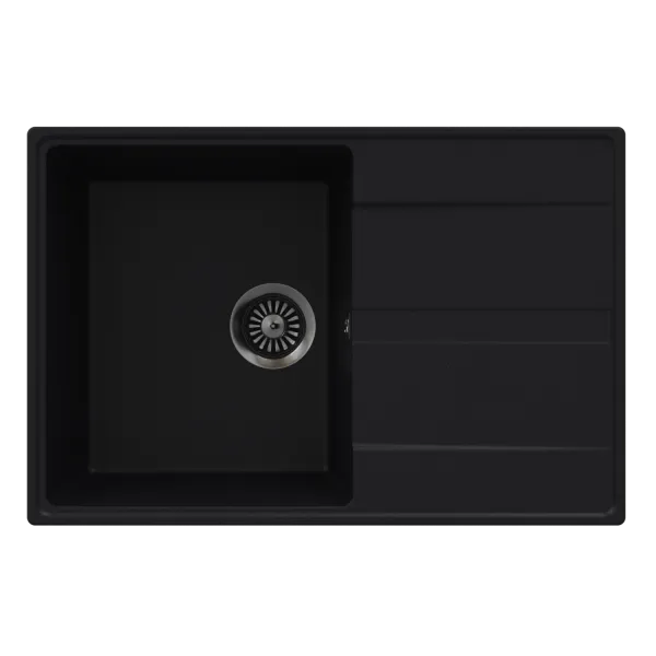 Кухонная мойка MAUNFELD Lacrima 750 MFQS-750B черный Черный Кухонная мойка MAUNFELD Lacrima 750 MFQS-750B черный Черный