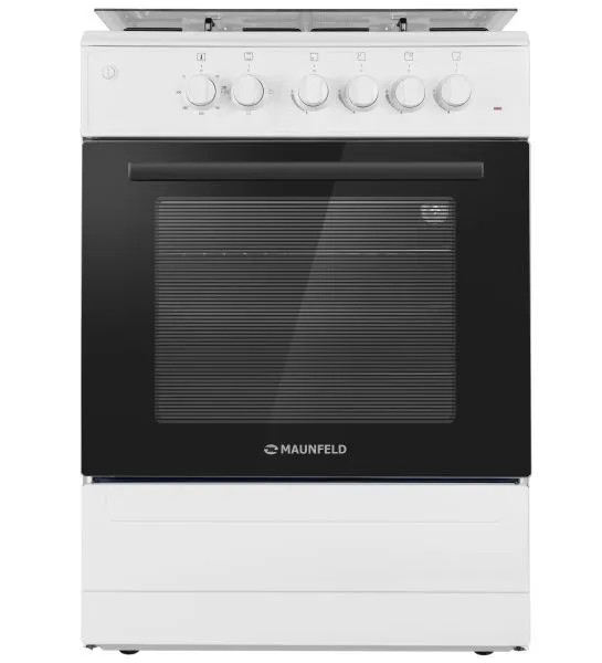 Газовая плита с электрической духовкой MAUNFELD MGC60EEW03 Белый Газовая плита с электрической духовкой MAUNFELD MGC60EEW03 Белый