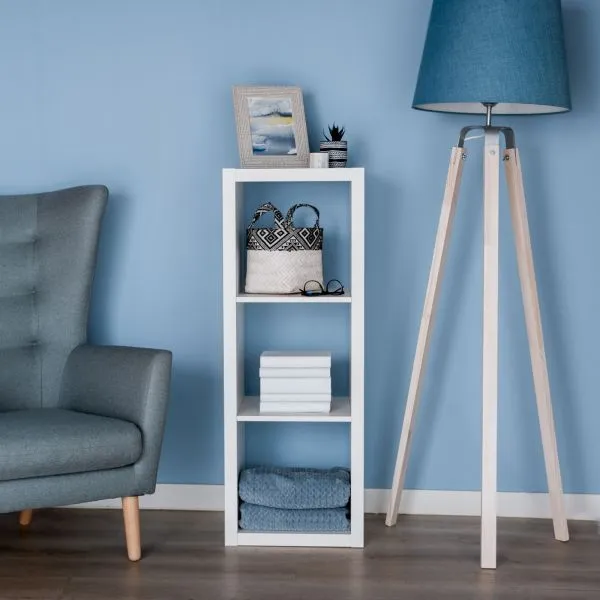 S00012 Фора 3 стеллаж 112х41х38, белый