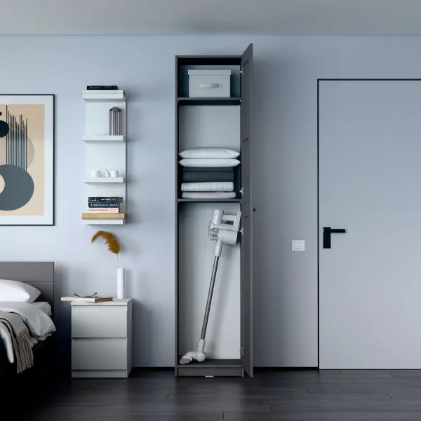 2.06.01.020.4 МАКС шкаф 1 дверь 50х38х233 серый RU 2.06.01.020.4 МАКС шкаф 1 дверь 50х38х233 серый RU