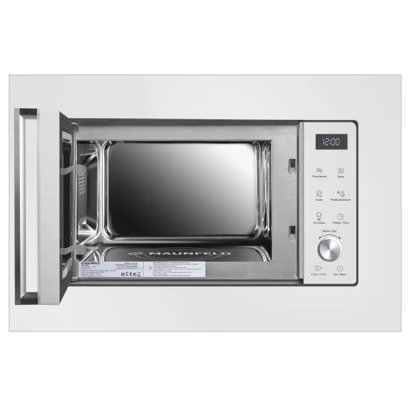 Микроволновая печь встраиваемая MAUNFELD JBMO1225FSG02 Белый Микроволновая печь встраиваемая MAUNFELD JBMO1225FSG02 Белый