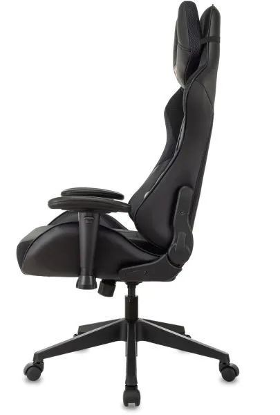 Кресло игровое Zombie VIKING 4 AERO Edition черный ткань/эко.кожа с подголов. крестов. пластик Кресло игровое Zombie VIKING 4 AERO Edition черный ткань/эко.кожа с подголов. крестов. пластик