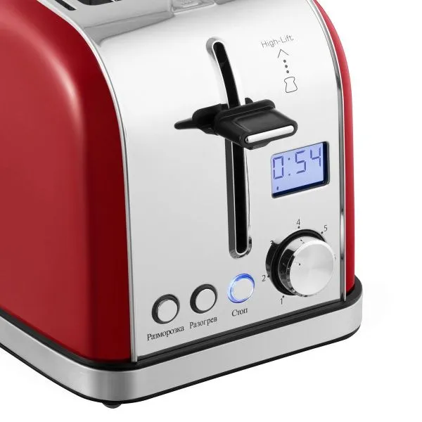 Тостер MAUNFELD MF-821 Вишневый