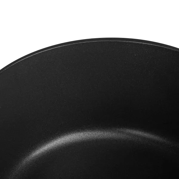 Ковш с крышкой MAUNFELD AURORA MF16ARR1SP из литого алюминия, 16*8 см Черный