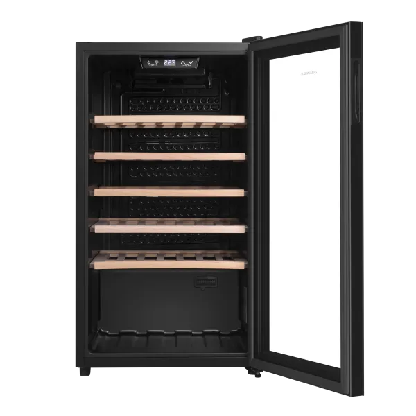 Винный шкаф MAUNFELD MFWC-124S56 Черный Винный шкаф MAUNFELD MFWC-124S56 Черный