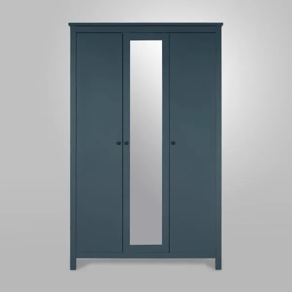 2.08.01.040.6 САГА шкаф 3 двери с зеркалом темно-бирюзовый 2.08.01.040.6 САГА шкаф 3 двери с зеркалом темно-бирюзовый