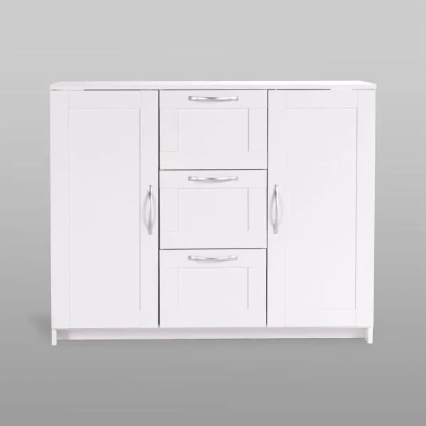 2.02.03.340.1 СИРИУС тумба 2 двери и 3 ящика 117х95 белая RU 2.02.03.340.1 СИРИУС тумба 2 двери и 3 ящика 117х95 белая RU