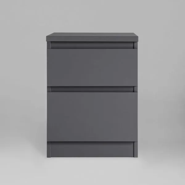 2.03.03.050.4 КАСТОР тумба 2 ящика RU серый 2.03.03.050.4 КАСТОР тумба 2 ящика RU серый