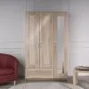 2.02.01.030.3 СИРИУС шкаф комбинированный "3 двери и 1 ящик сонома RU" (с 1 зеркалом)