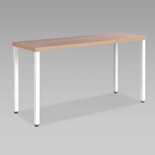 S00913 Ингар 2/ТТ стол письменный 140x75x55, дуб беленый/белый