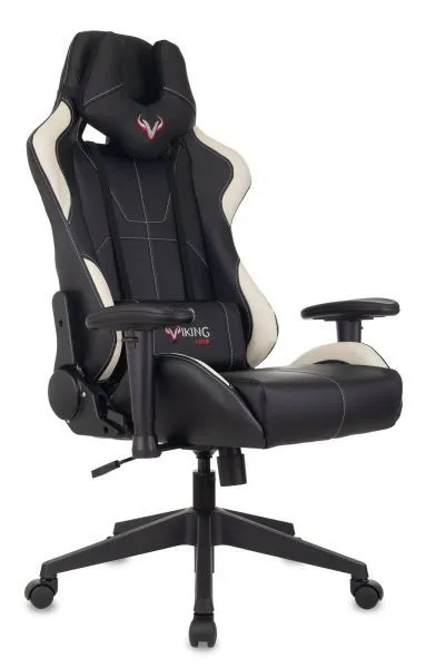 Кресло игровое Zombie VIKING 5 AERO черный/белый экокожа с подголов. крестов. пластик Кресло игровое Zombie VIKING 5 AERO черный/белый экокожа с подголов. крестов. пластик