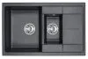7802, ЧЁРНЫЙ, кухонная мойка, кварц