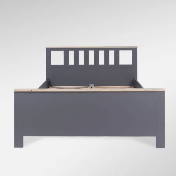 2.08.04.070.15 САГА кровать двойная 160х200 серая/ясень 2.08.04.070.15 САГА кровать двойная 160х200 серая/ясень