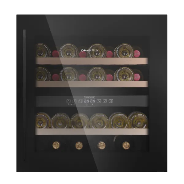 Винный шкаф встраиваемый MAUNFELD MBWC-92D36 Черный Винный шкаф встраиваемый MAUNFELD MBWC-92D36 Черный