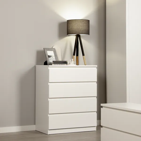 2.05.02.070.1 МАЛЬТА комод 4 ящика 80х99 белый RU 2.05.02.070.1 МАЛЬТА комод 4 ящика 80х99 белый RU