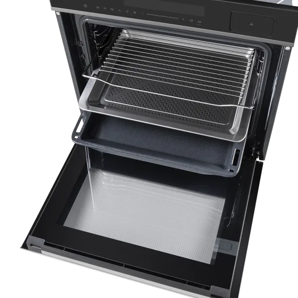 Шкаф духовой электрический с паром MAUNFELD MEOR7216ST Черный