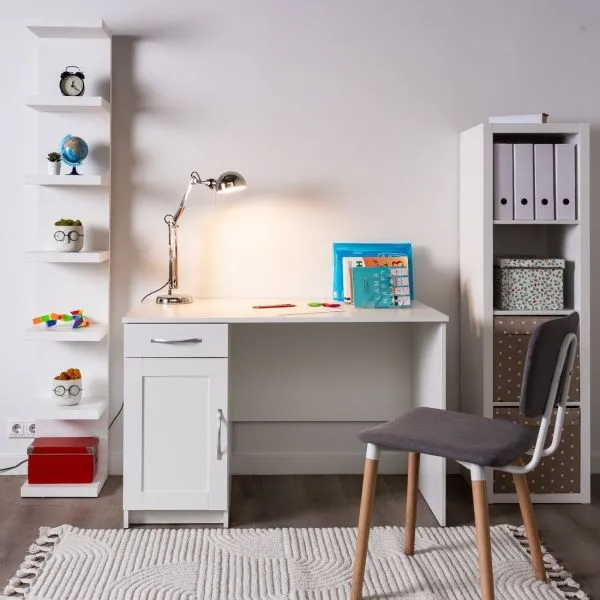 2.03.06.030.1 КАСТОР стол письменный 116х65 RU белый 2.03.06.030.1 КАСТОР стол письменный 116х65 RU белый