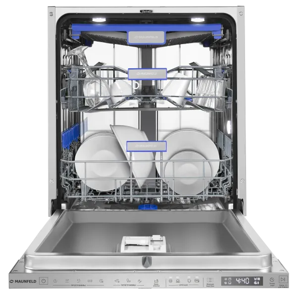 Посудомоечная машина с проекцией таймера на пол и автооткрыванием MAUNFELD MLP60330T Smart Beam Inverter Нержавеющая сталь Посудомоечная машина с проекцией таймера на пол и автооткрыванием MAUNFELD MLP60330T Smart Beam Inverter Нержавеющая сталь