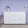 2.02.03.290.1 СИРИУС тумба 2 двери и 3 ящика 156х95 белая RU
