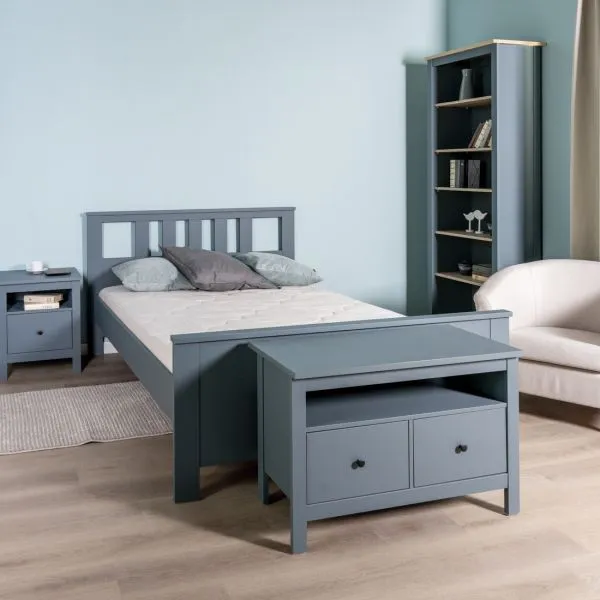 2.08.04.060.6 САГА кровать двойная 140х200 темно-бирюзовая 2.08.04.060.6 САГА кровать двойная 140х200 темно-бирюзовая