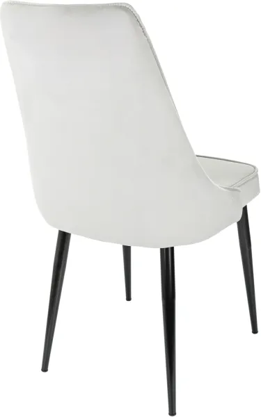 Стул для дома Бюрократ CH-K4 св.серый Holland 09 металл черный на ножках (CH-K4_1/HL09)