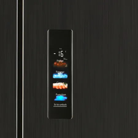 Холодильник с инвертором MAUNFELD MFF190NFD Черная нержавеющая сталь