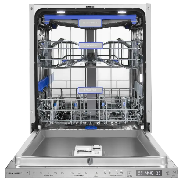 Посудомоечная машина с проекцией таймера на пол и автооткрыванием MAUNFELD MLP60330T Smart Beam Inverter Нержавеющая сталь Посудомоечная машина с проекцией таймера на пол и автооткрыванием MAUNFELD MLP60330T Smart Beam Inverter Нержавеющая сталь