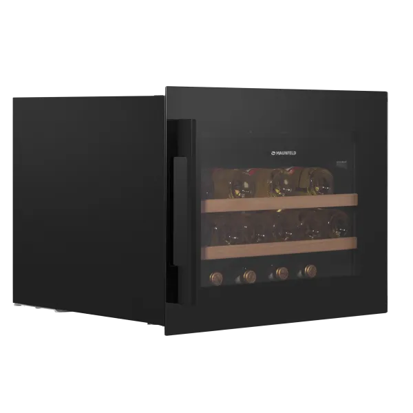 Винный шкаф встраиваемый MAUNFELD MBWC-62S28 Черный Винный шкаф встраиваемый MAUNFELD MBWC-62S28 Черный