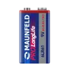 Батарейки MAUNFELD PRO Long Life Alkaline 9V(6LR61) MB9-BL1, блистер 1 шт.