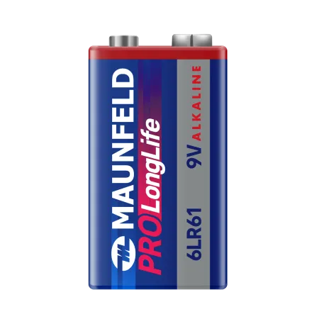 Батарейки MAUNFELD PRO Long Life Alkaline 9V(6LR61) MB9-BL1, блистер 1 шт.