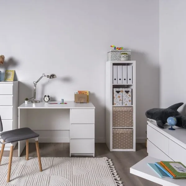 2.03.06.090.1 КАСТОР стол письменный 3 ящика 116х65 RU белый 2.03.06.090.1 КАСТОР стол письменный 3 ящика 116х65 RU белый